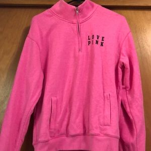 Love Pink half zip